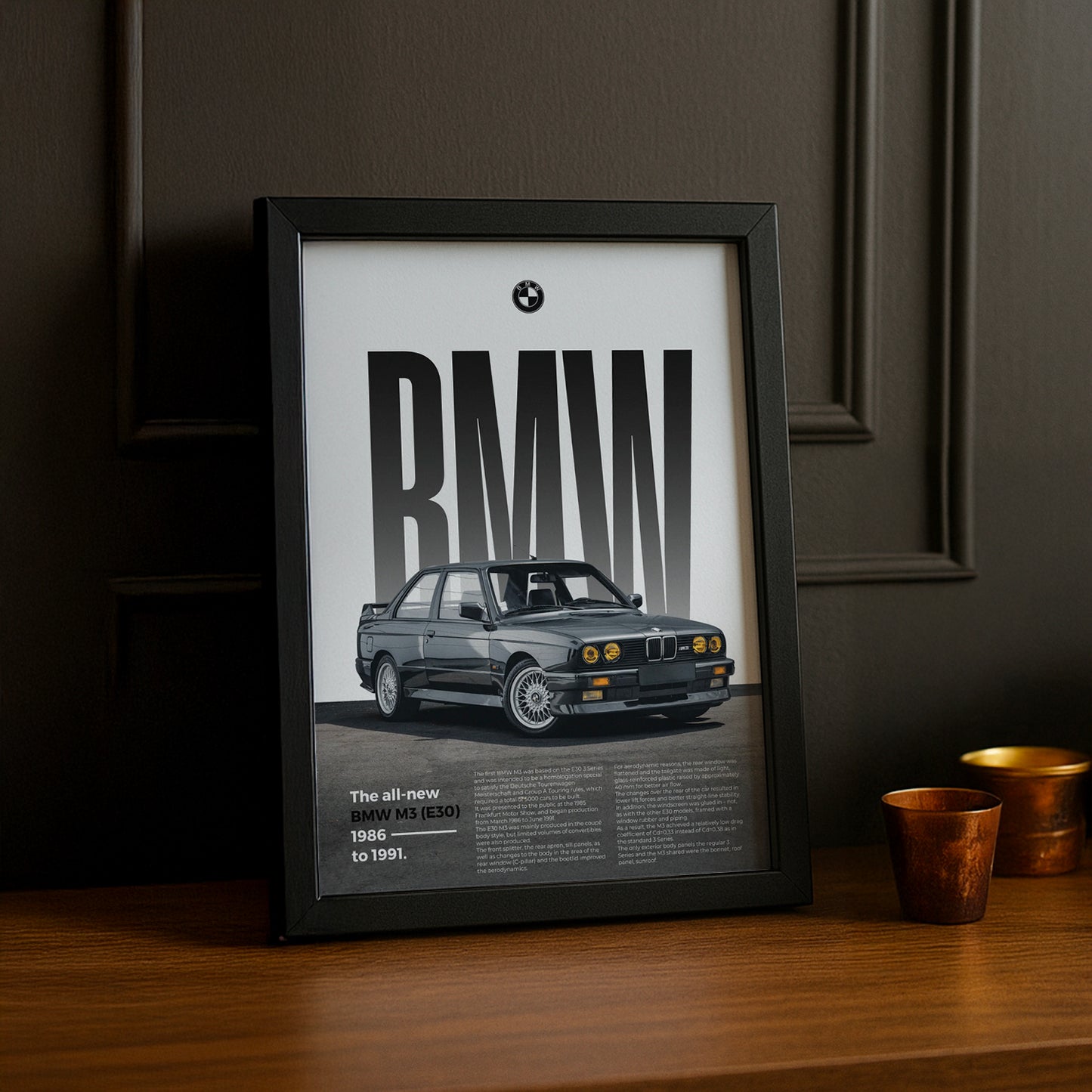 Poster Voitures - BMW M3 E30