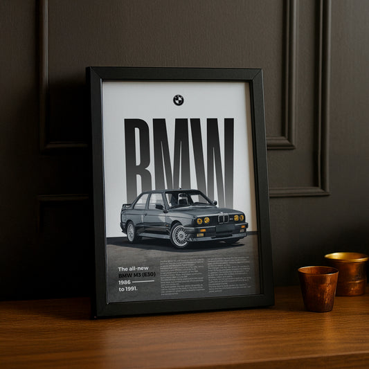 Poster Voitures - BMW M3 E30