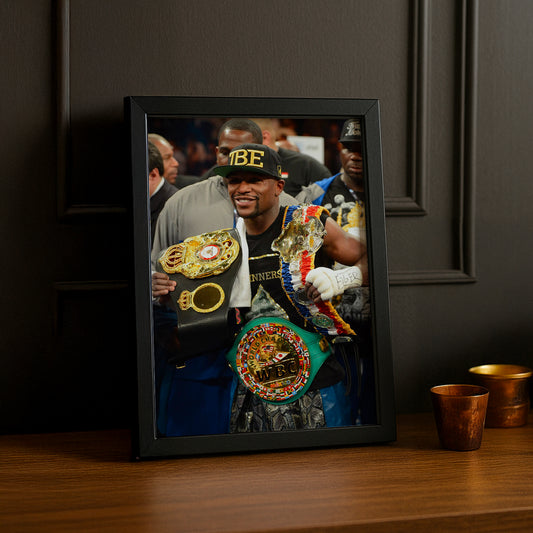 Cadre Photo Boxe - Floyd Mayweather Champion