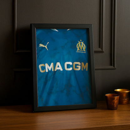 Cadre photo Maillot extérieur Olympique de Marseille