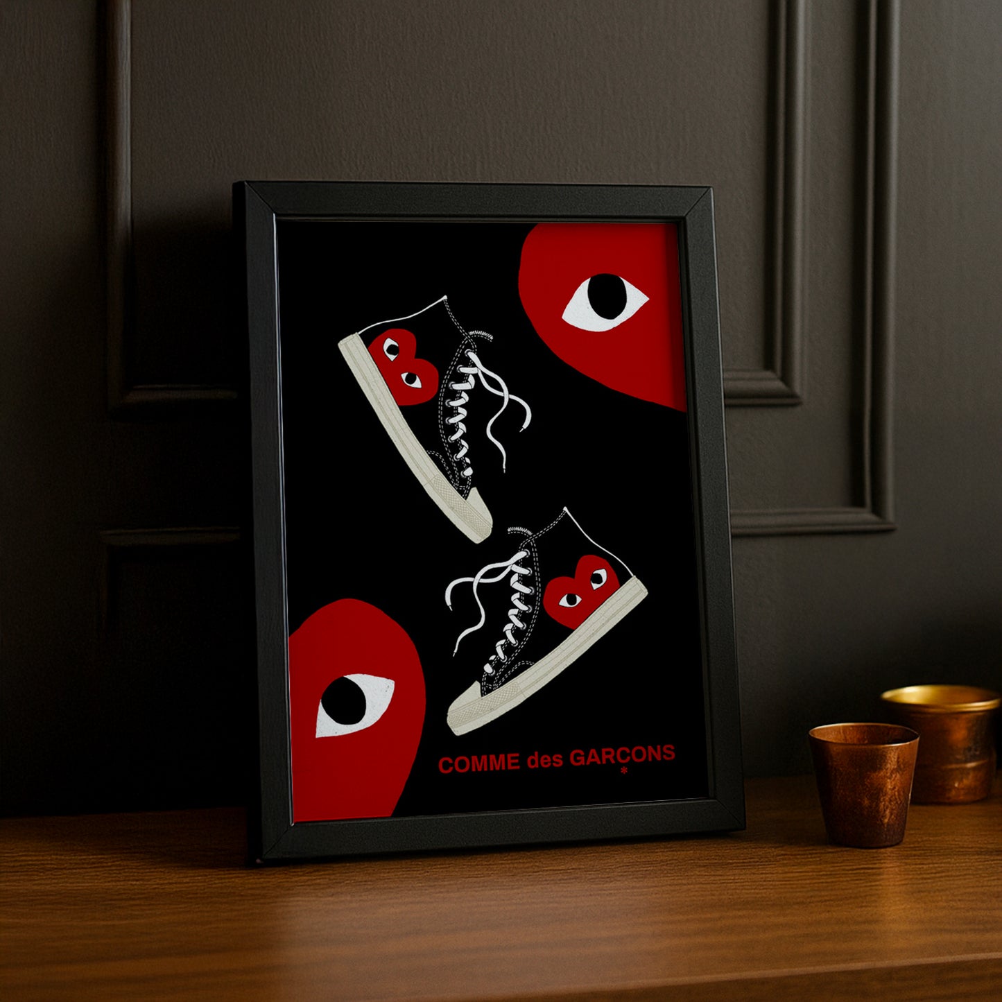 Cadre photo Comme Des Garçons converse