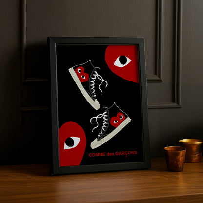 Cadre photo Comme Des Garçons converse