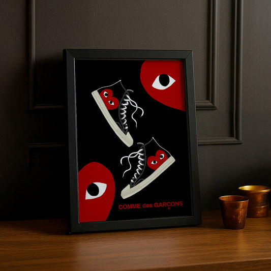 Cadre photo Comme Des Garçons converse