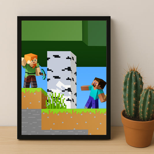 Cadre photo Minecraft - 15 e anniversaire
