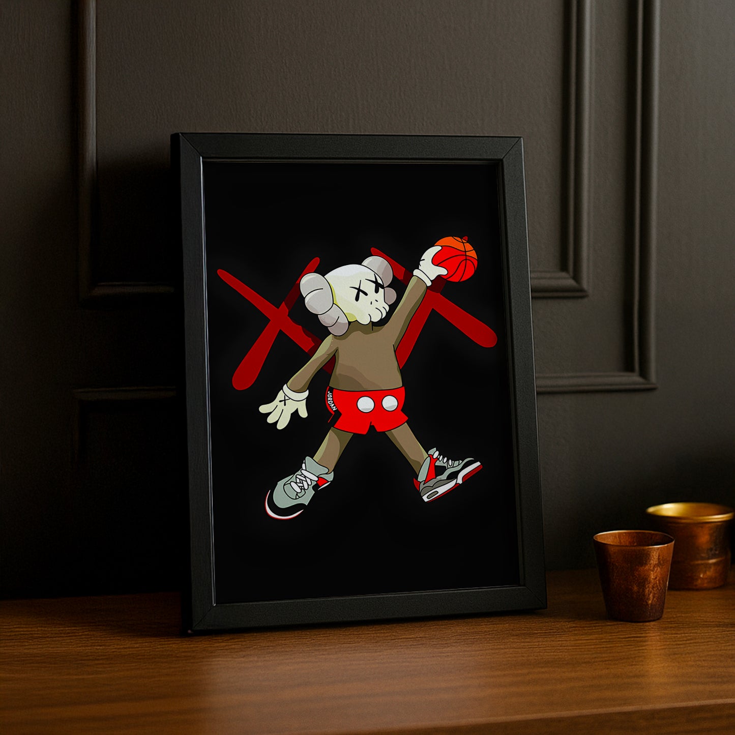 Cadre photo Kaws Basketball