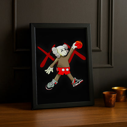 Cadre photo Kaws Basketball