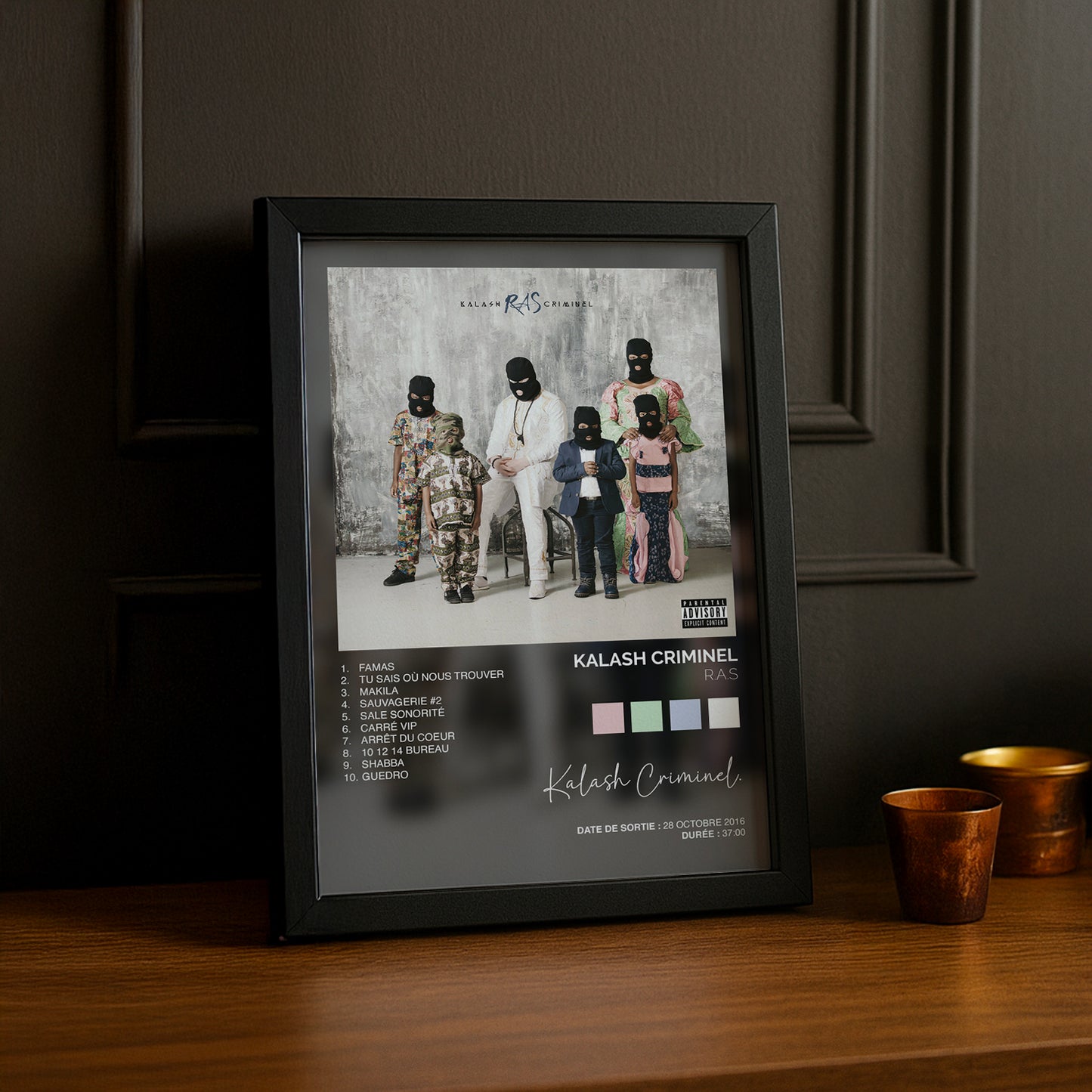 Cadre Photo Kalash Criminel - R.A.S