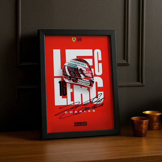 Cadre photo Charles Leclerc Formule 1