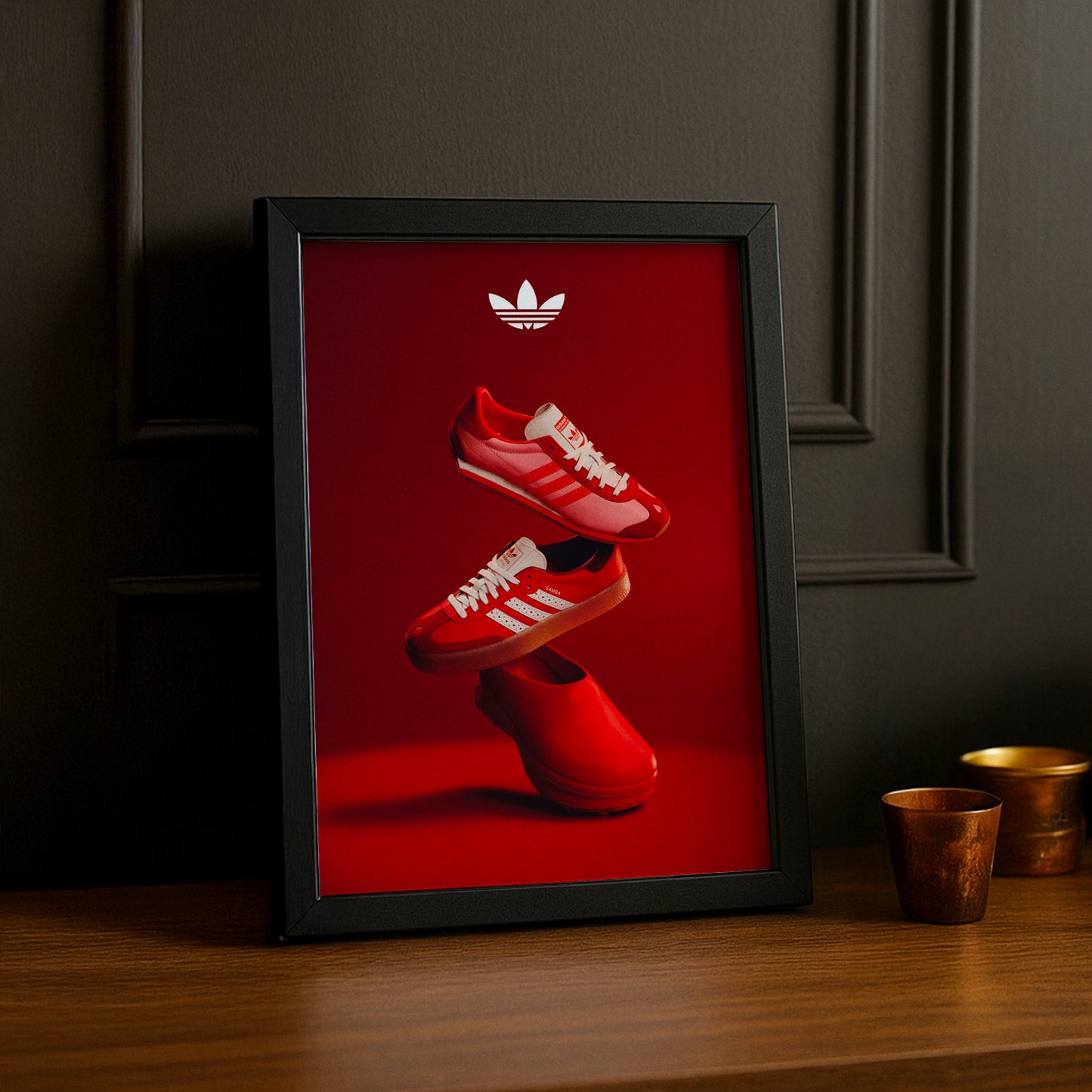 Cadre photo Adidas - Gazelle Rouge