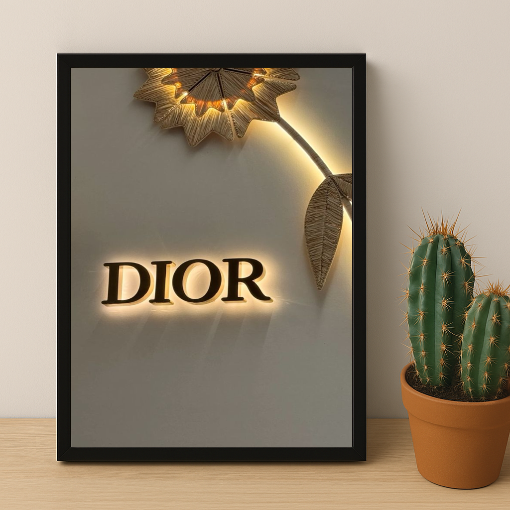 Cadre photo Dior Gold
