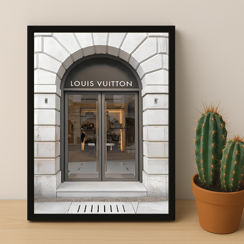 Cadre photo Louis Vuitton magasin