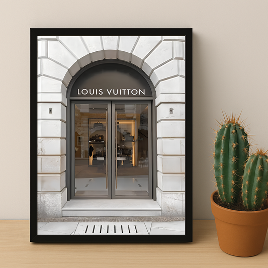Cadre photo Louis Vuitton magasin