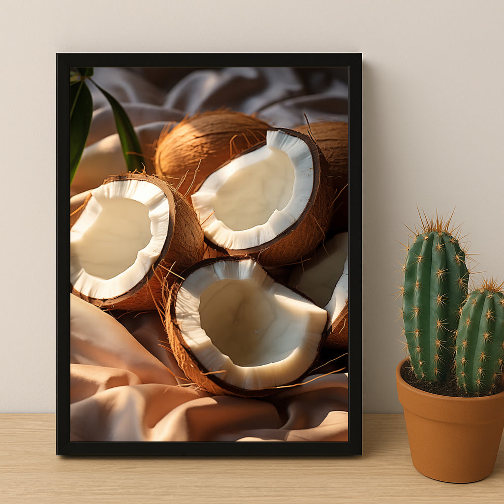 Poster Naturel - Noix de coco