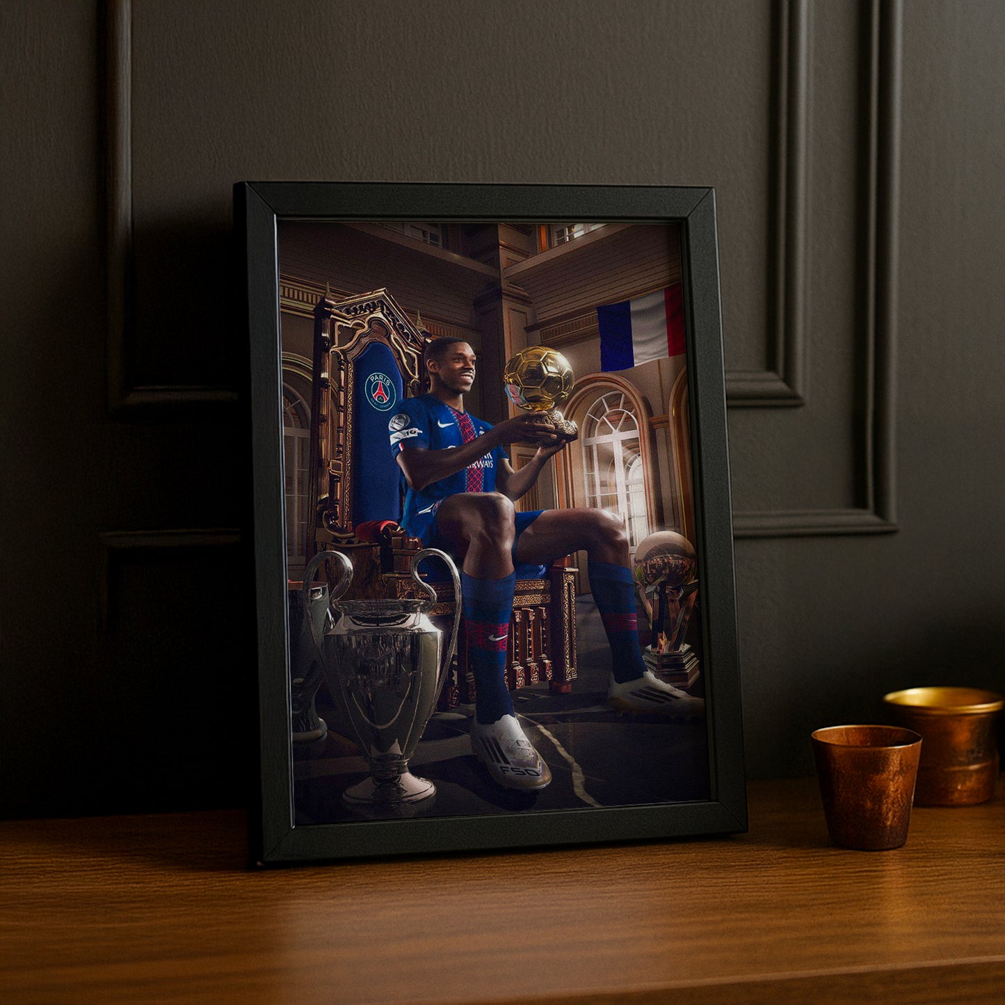 Poster Ousmane Dembélé Ballon d'Or 2025 Paris Saint-Germain