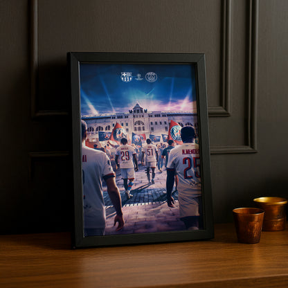 Poster encadrée Paris Saint-Germain - Illustration