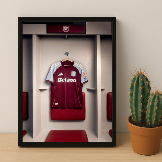 Cadre photo - Maillot Aston Villa 25-26