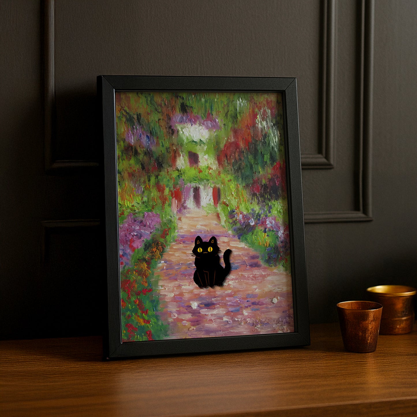 Cadre photo Chat Art Peinture