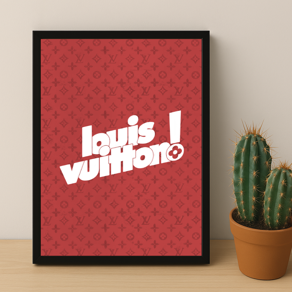 Cadre photo Louis Vuitton Red