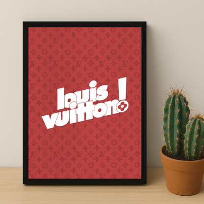 Cadre photo Louis Vuitton Red