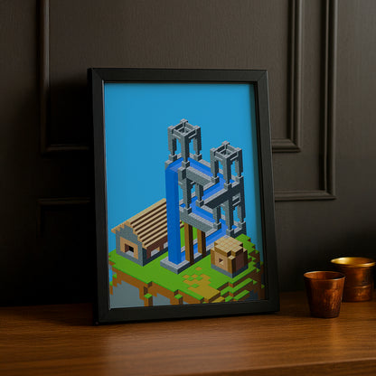 Cadre photo Minecraft - Construction