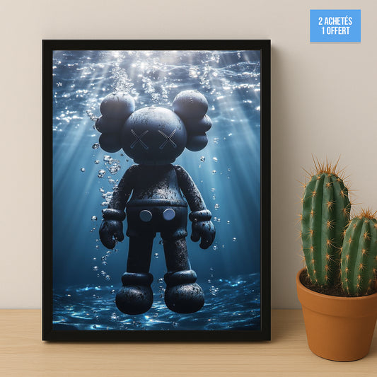 Poster Kaws - Nage
