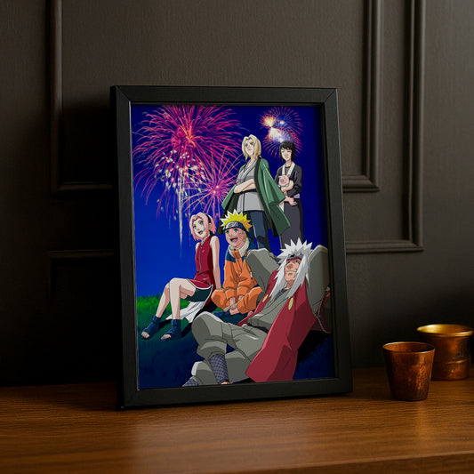Cadre Photo Naruto - Feu d'artifice