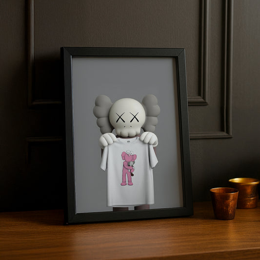 Poster Kaws t-shirt