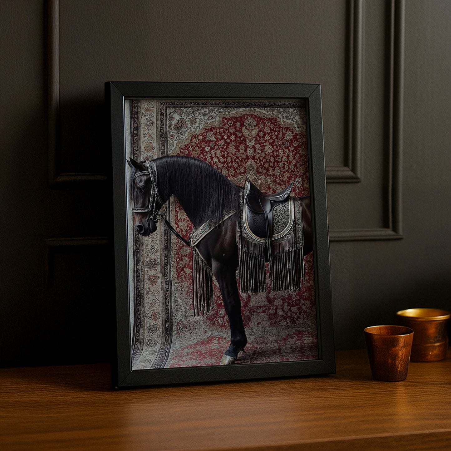 Cadre photo Équitation - Cheval Tapis Rouge