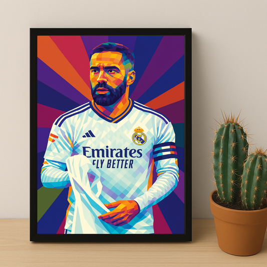 Cadre Photo Carvajal Real Madrid – Affiche HD Encadrée Papier Premium