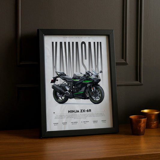 Cadre photo Kawasaki Ninja ZX-6R