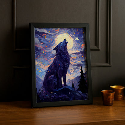 Cadre Photo Chien - Loup