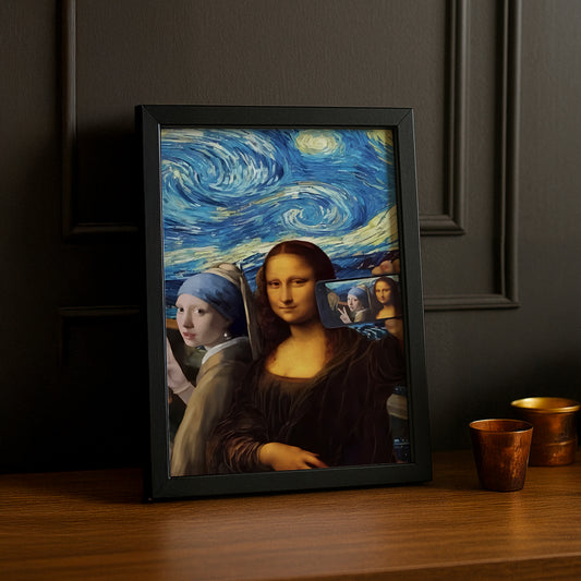 Cadre photo Mona Lisa La Joconde Selfie