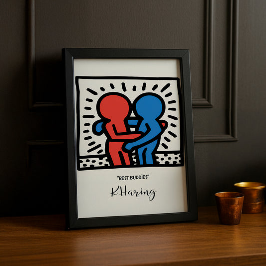 Cadre photo Keith Haring "Best Buddies"