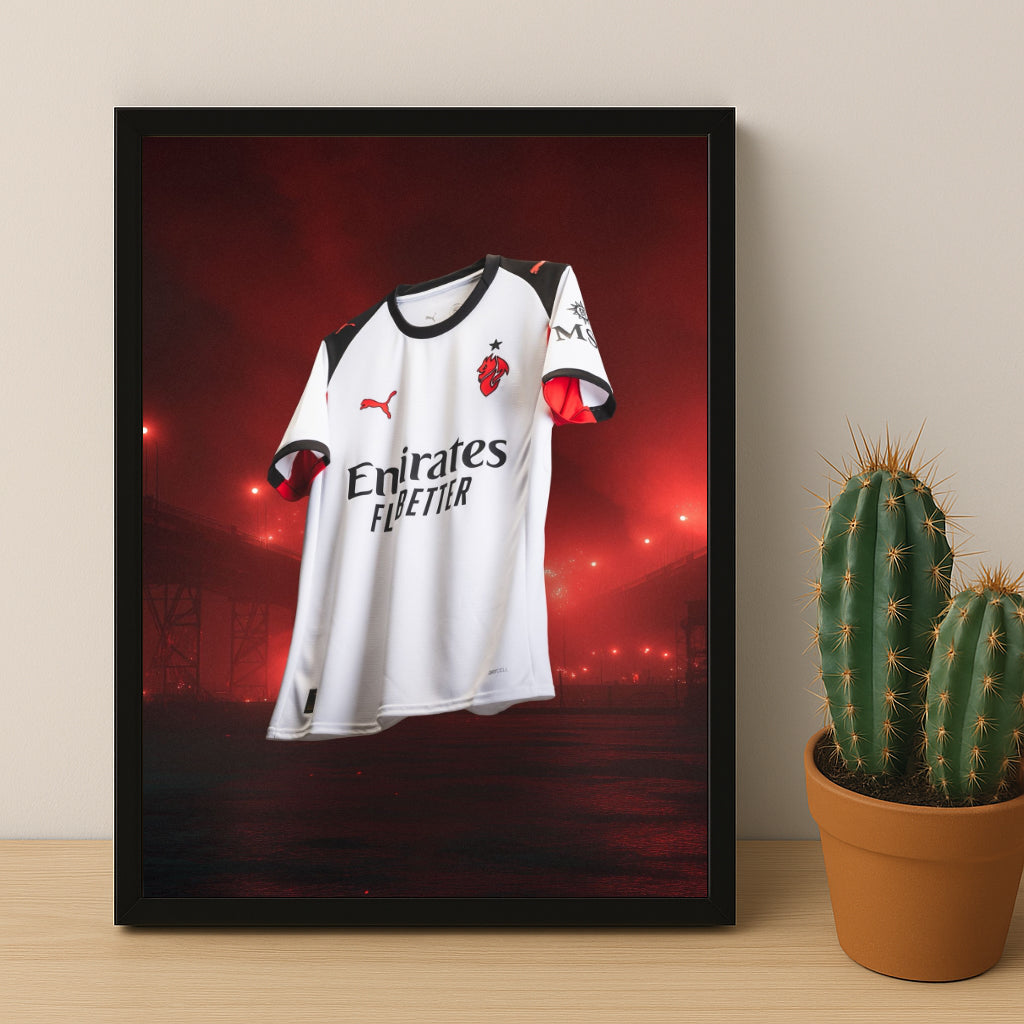 Poster Maillot Football - AC Milan Extérieur 25-26