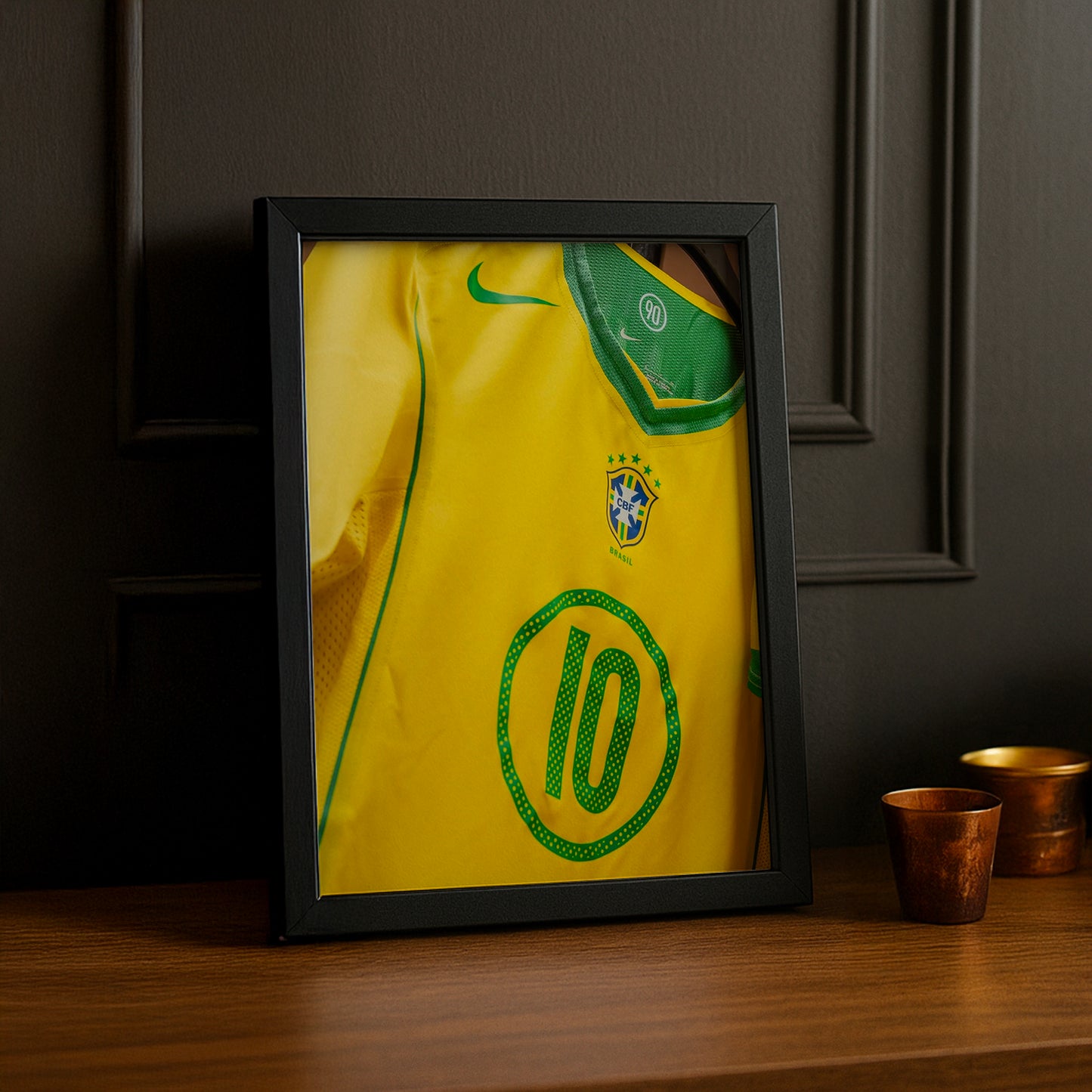 Poster Maillot Football - Brazil Retro