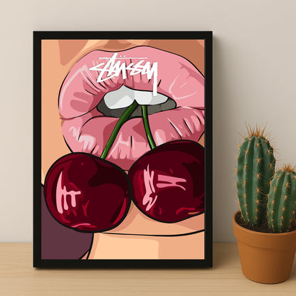 Cadre photo Stussy - Cherry Lips