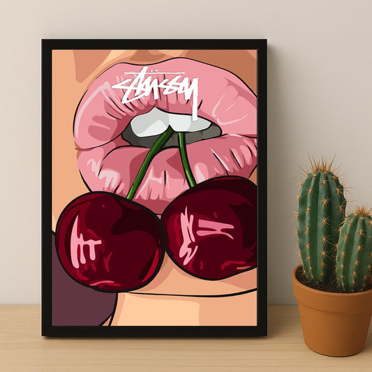 Cadre photo Stussy - Cherry Lips