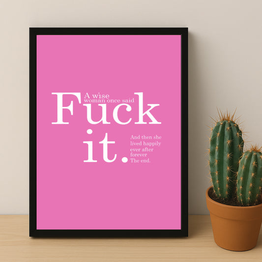 Cadre photo Citation - Fu It