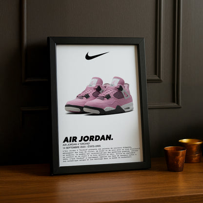 Air Jordan 4 Orchideen-Fotorahmen 