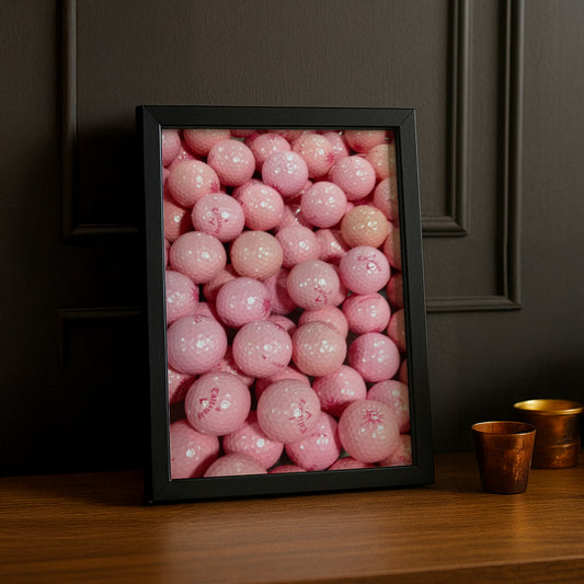 Poster Photo Golf - Balle de golf rose