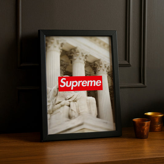 Poster Supreme - Monument Blanc