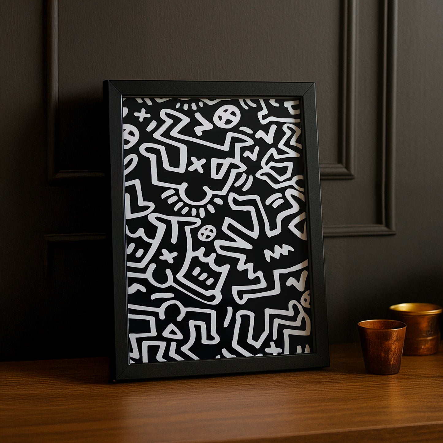 Cadre photo Keith Haring