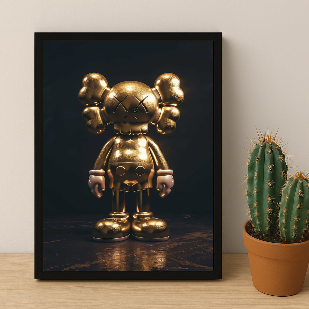 Cadre photo Kaws - Golden Companion