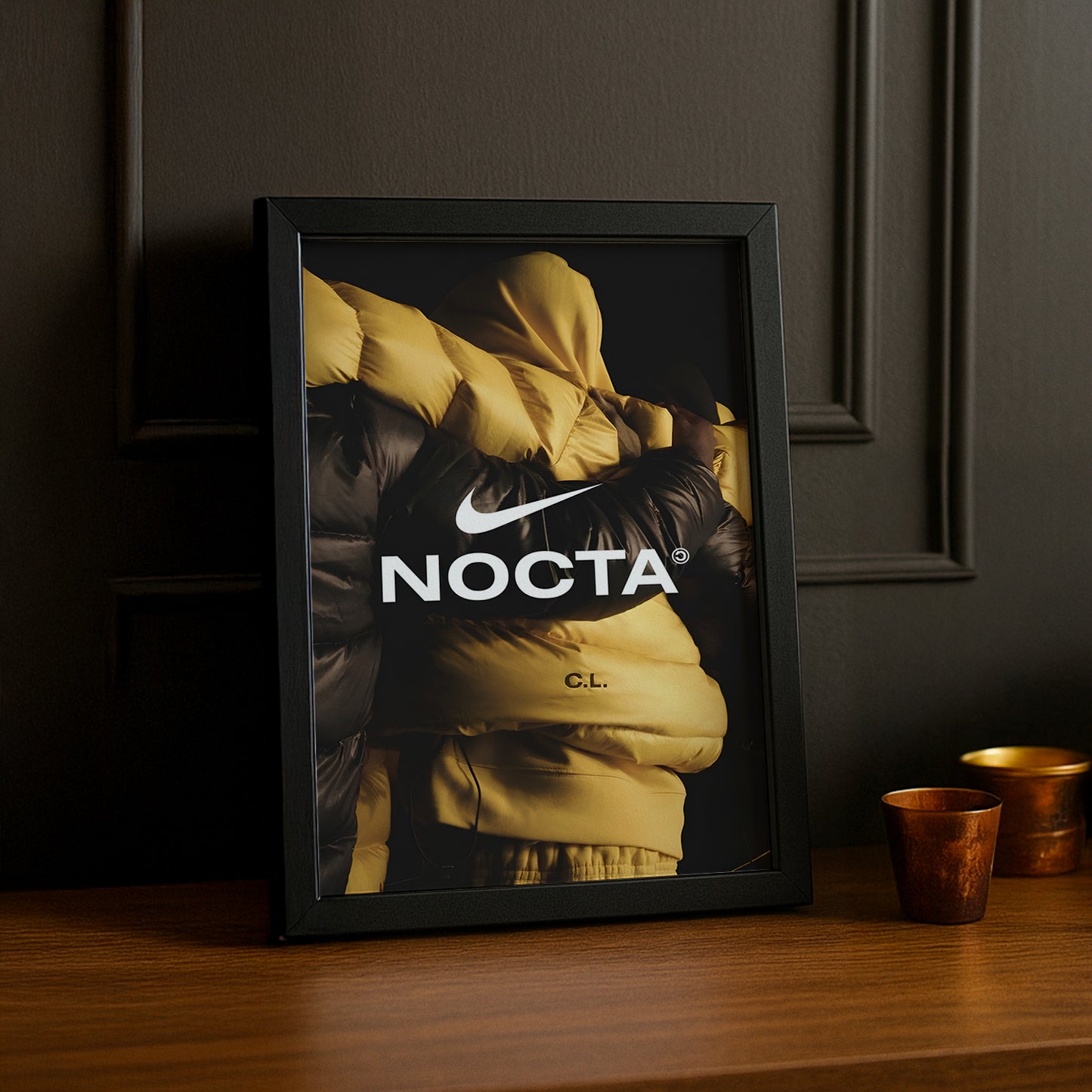 Cadre photo Nocta x Nike jaune