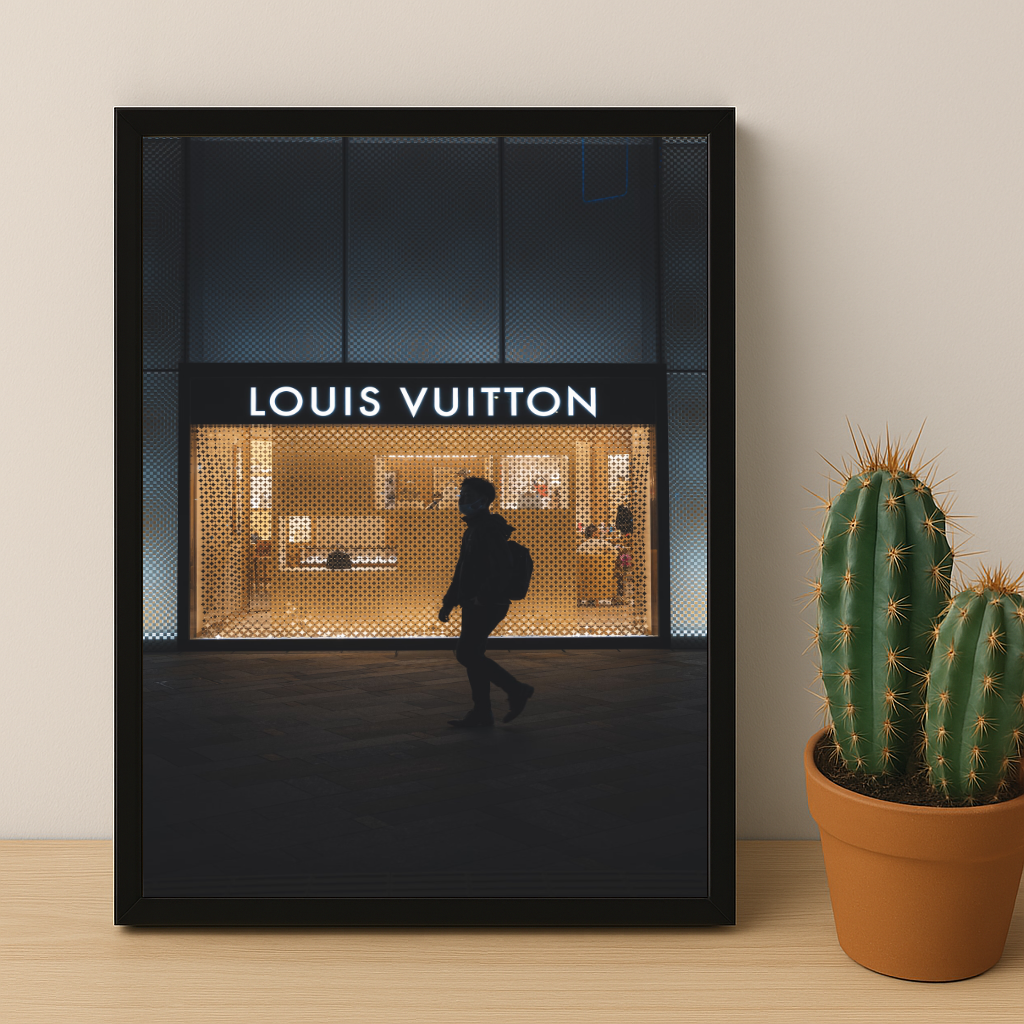Cadre photo Louis Vuitton by night