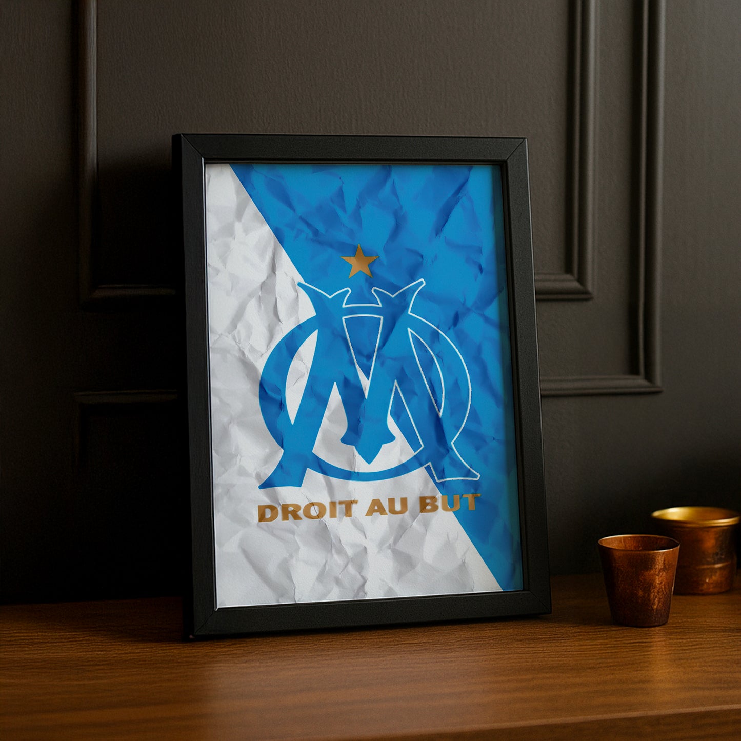 Olympique de Marseille Ecusson - Poster