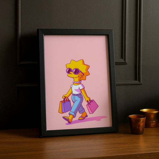 Cadre Photo Les Simpsons - Lisa Simpson Shopping