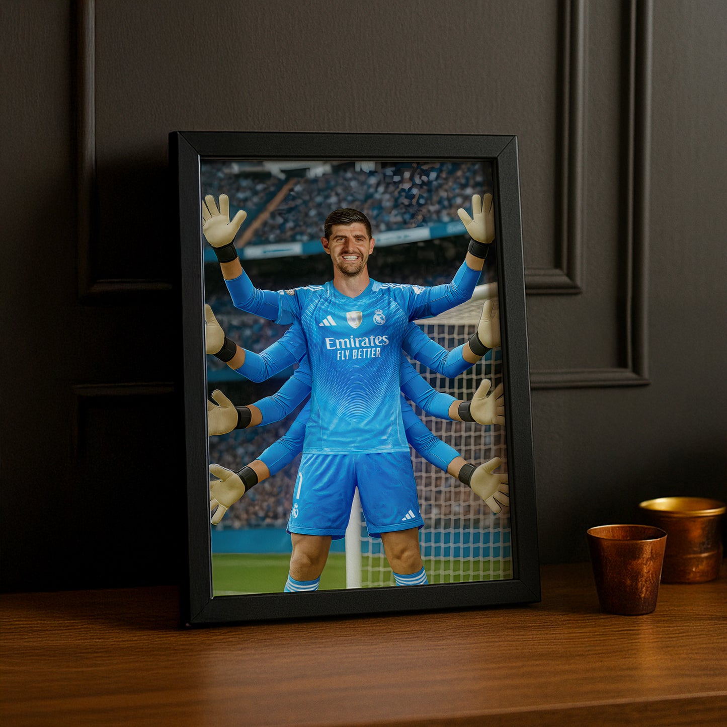 Cadre Photo Thibaut Courtois Real Madrid – Affiche HD Encadrée Papier Premium