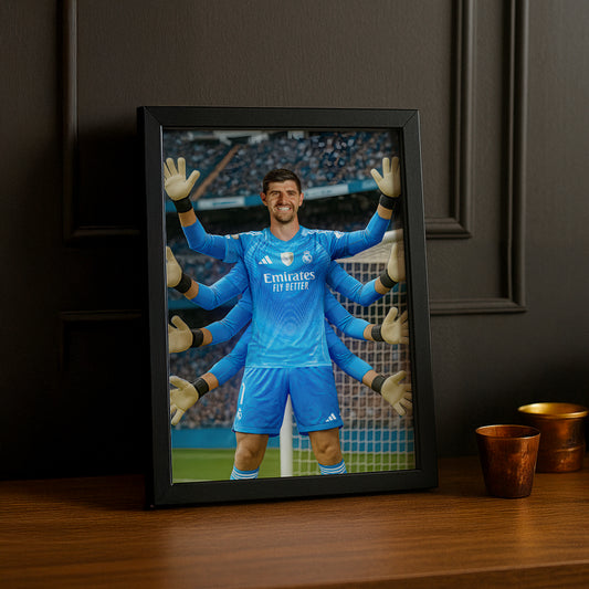 Cadre Photo Thibaut Courtois Real Madrid – Affiche HD Encadrée Papier Premium