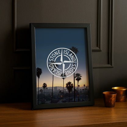 Cadre photo Stone Island paysage